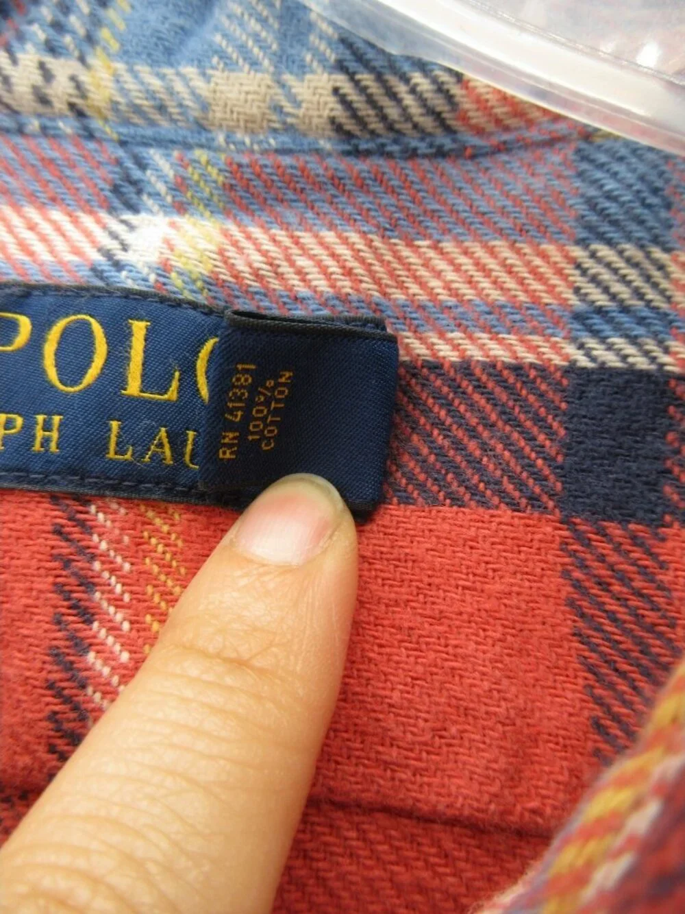Polo Ralph Lauren Shirt 3XB Big Flannel Plaid Elbow Patches Heavyweight